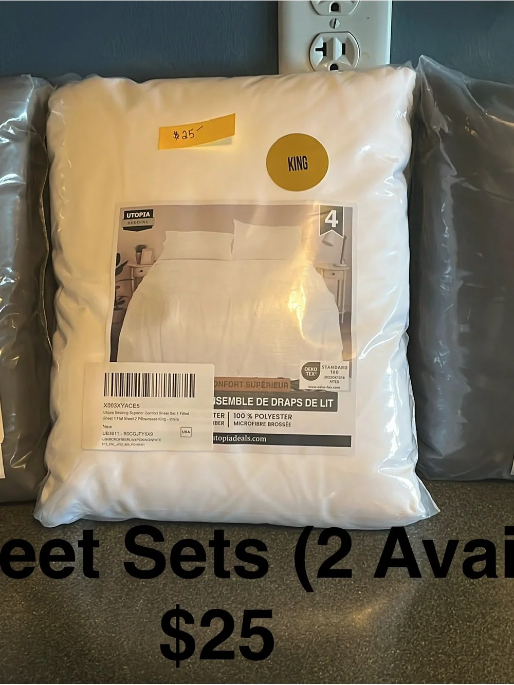 2 sets of King Sheets